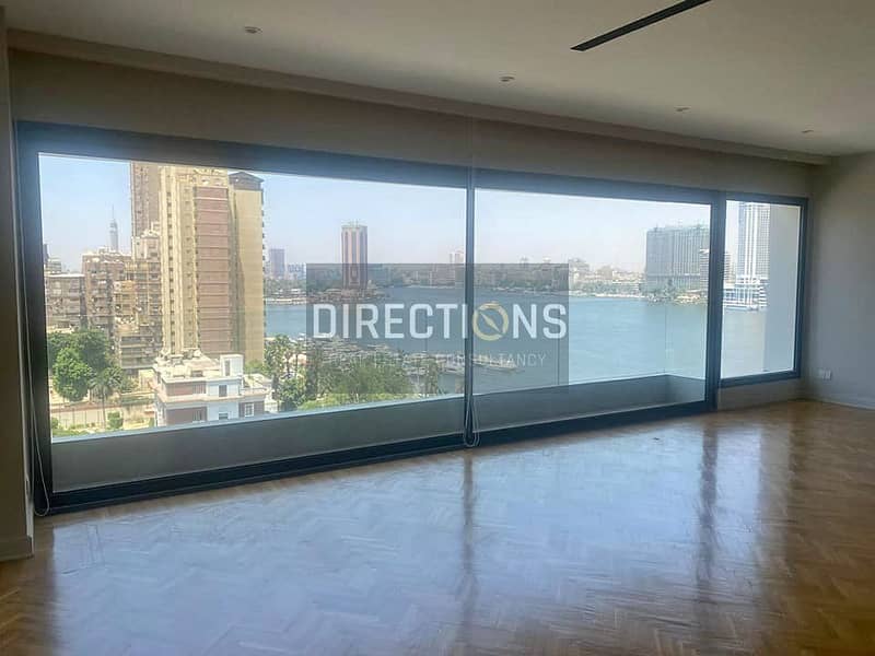 Apartment for immediate receipt with furniture and air conditioners on the most beautiful view on the Nile Corniche directly in Maadi Reve Du Nile wit 6