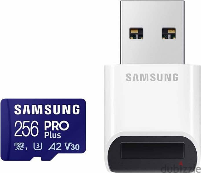 SAMSUNG PRO Plus microSD 256 GB + Reader - Speed: 180 MB/s 0