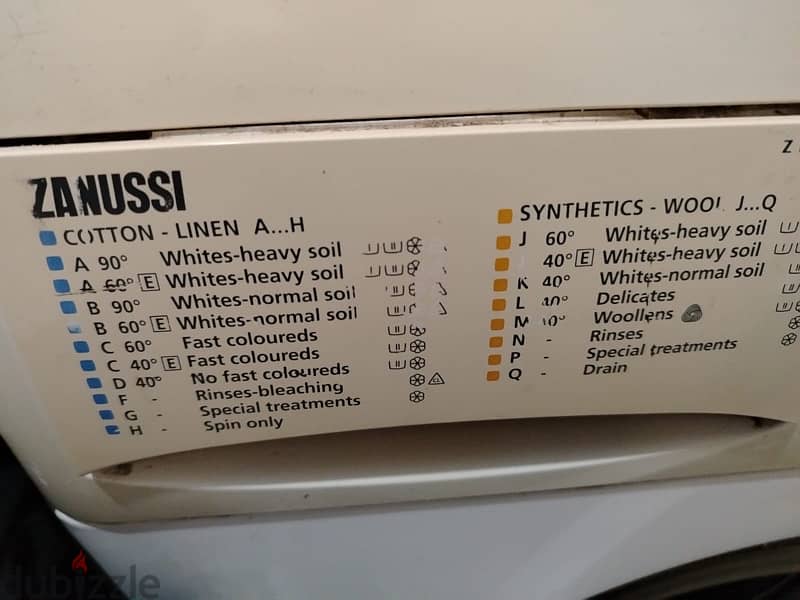 Zanussi washer 4