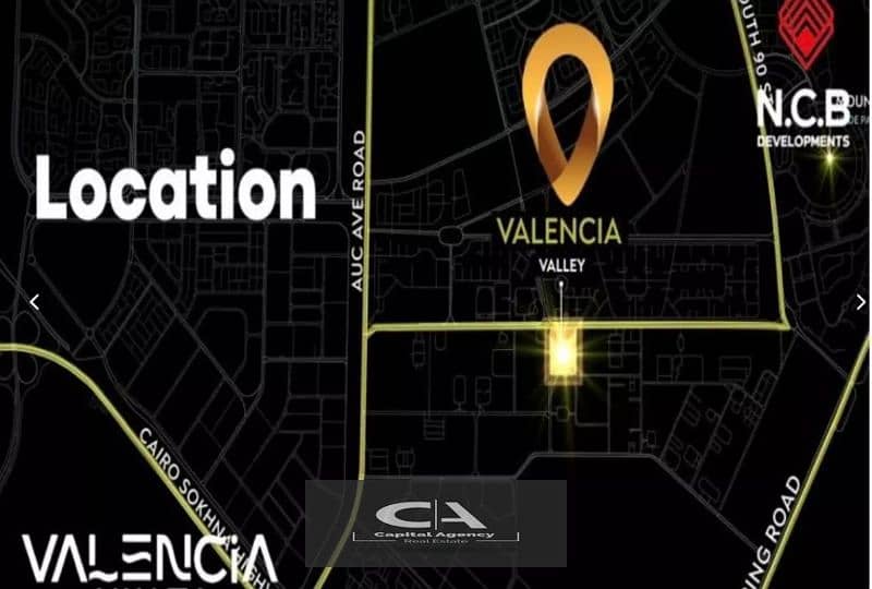 Own a 3-bedroom apartment with a 10% down payment in the heart of the Fifth Settlement in Valencia Compound, with equal installments up to 10 years 7