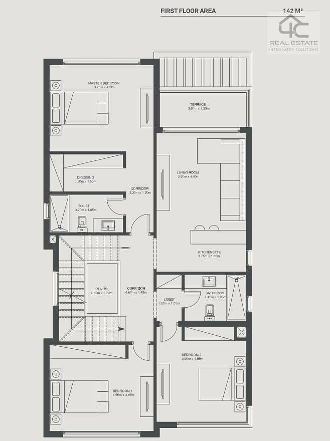 For sale standalone villa 326 m first row Park 140 acres Ready to move under market price Hyde Park Compound Fifth Settlement 4