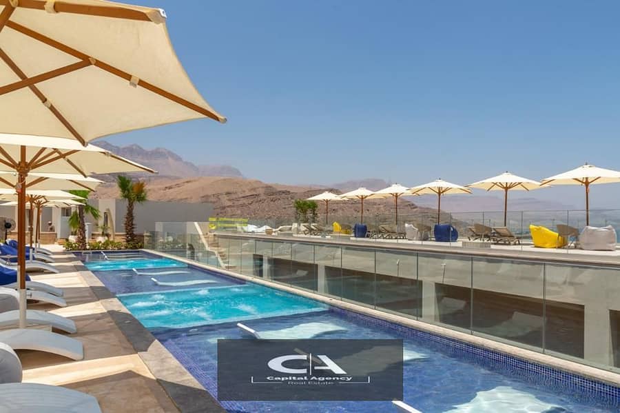 Without down payment, a fully finished chalet for sale in the best location in Sokhna, Monte Galala 7