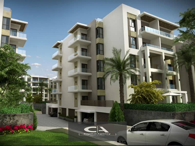 At cash price, an apartment of 160 meters with a garden, Ready To Move, fully finished, in The Address East Compound in the heart of the settlement 10