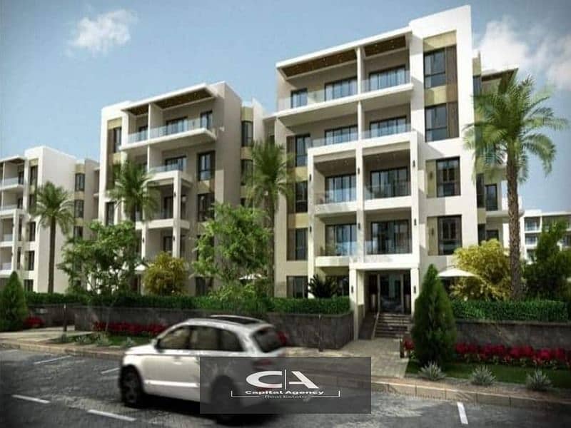 At cash price, an apartment of 160 meters with a garden, Ready To Move, fully finished, in The Address East Compound in the heart of the settlement 26