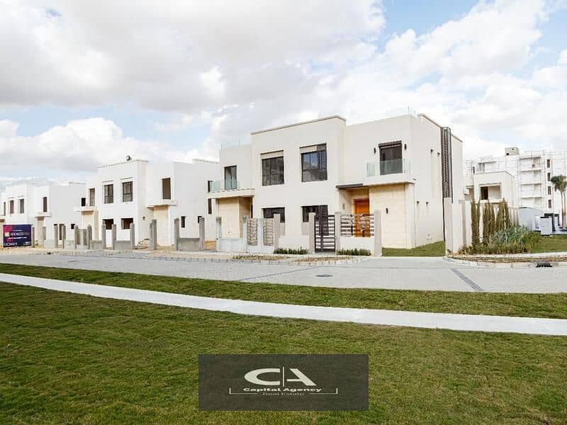 At cash price, an apartment of 160 meters with a garden, Ready To Move, fully finished, in The Address East Compound in the heart of the settlement 28