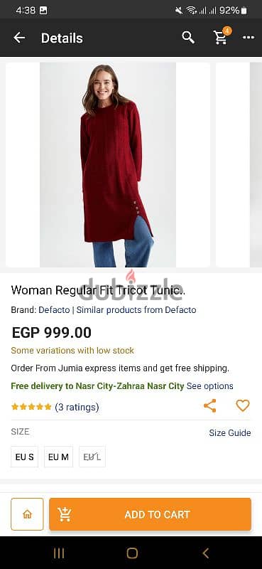 defacto tricot tunic burgundy 1