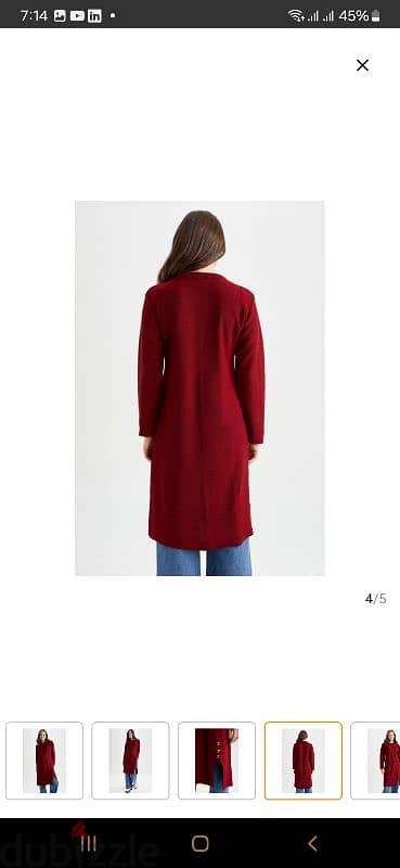 defacto tricot tunic burgundy 6