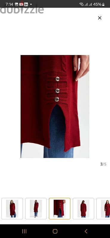 defacto tricot tunic burgundy 7