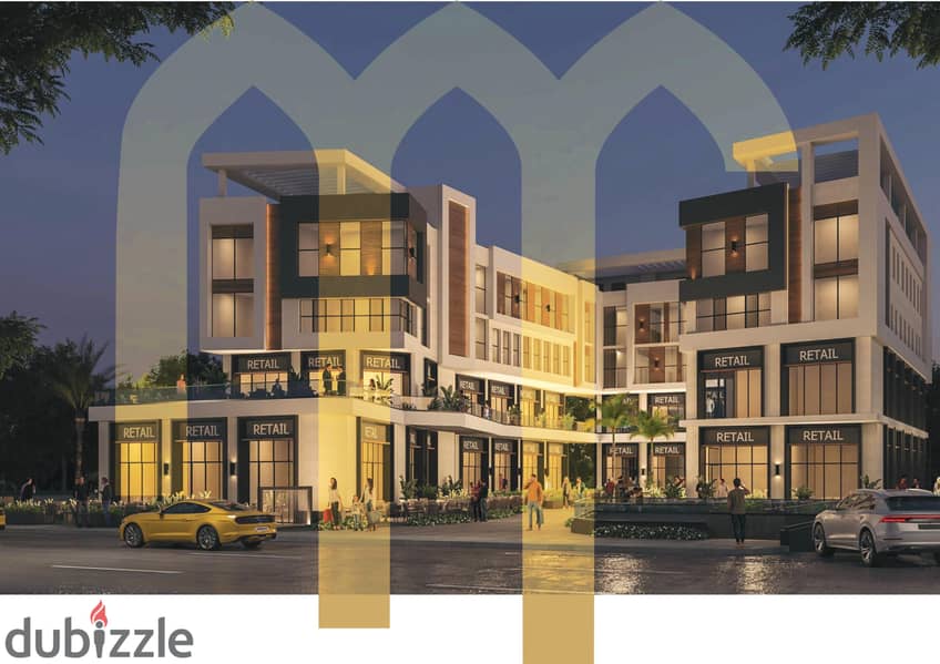 Own a commercial store in the heart of Shorouk City with a 15% down payment and 6-year installments in front of El Patio Villas and next to Carrefour. 4