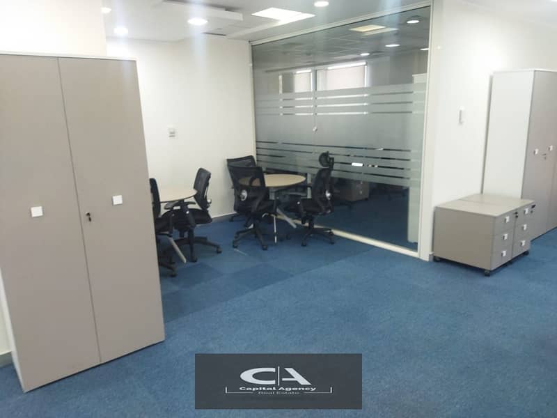 Furnished administrative office for rent, 600 square meters, finished, with air conditioners - fifth adaptation 6