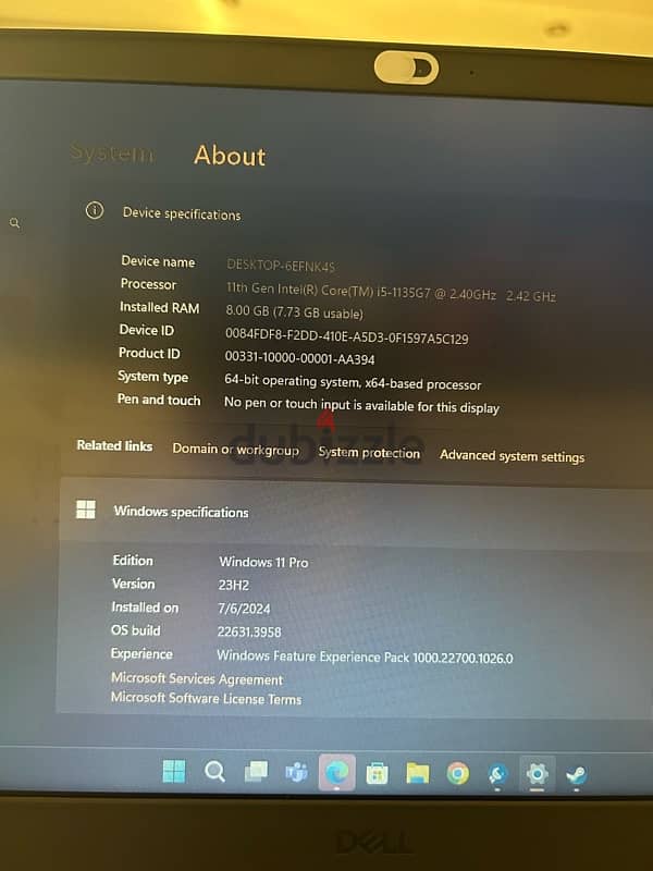 Dell Vostro 3500/15.6lCor i7/1TB/ 8GB RM, NVIDIA 2GB 4