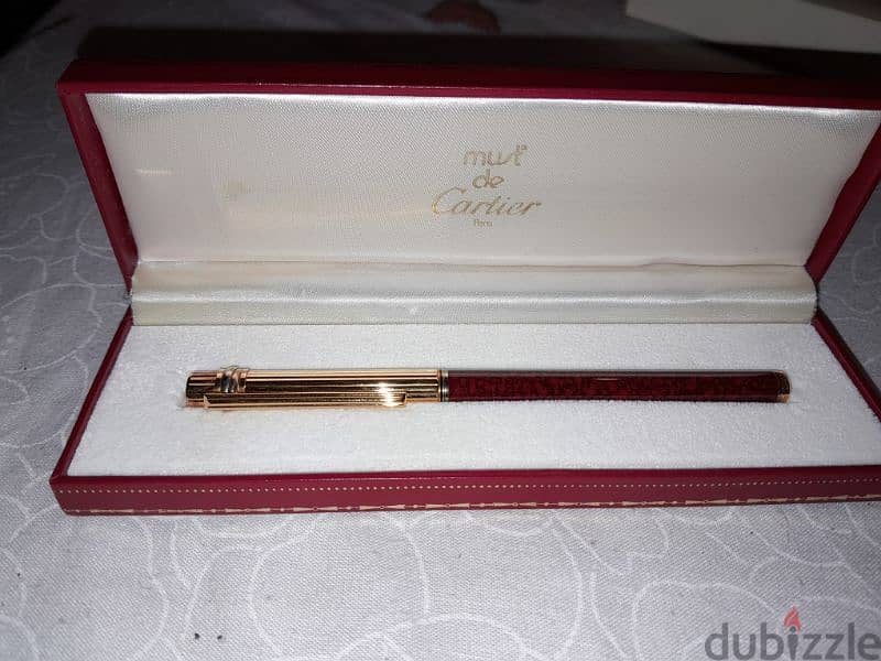 cartier gold plated pen 0