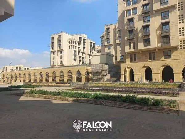 Own a 124-meter apartment, 2 rooms, immediate delivery, fully finished, high quality, in Fustat, Old Cairo, Arabesque Fustat 3