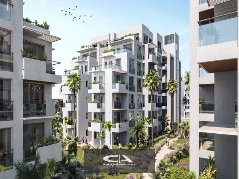 For a limited time, an apartment of 134 meters, immediate receipt, with super luxury finishing, in Al Burouj Compound A distinctive view of the landsc 26