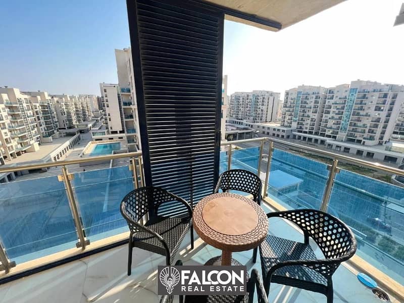 With a down payment of only 830 thousand, receive now a fully finished apartment ((ready to move in)) in New Alamein Downtown, North Coast 1