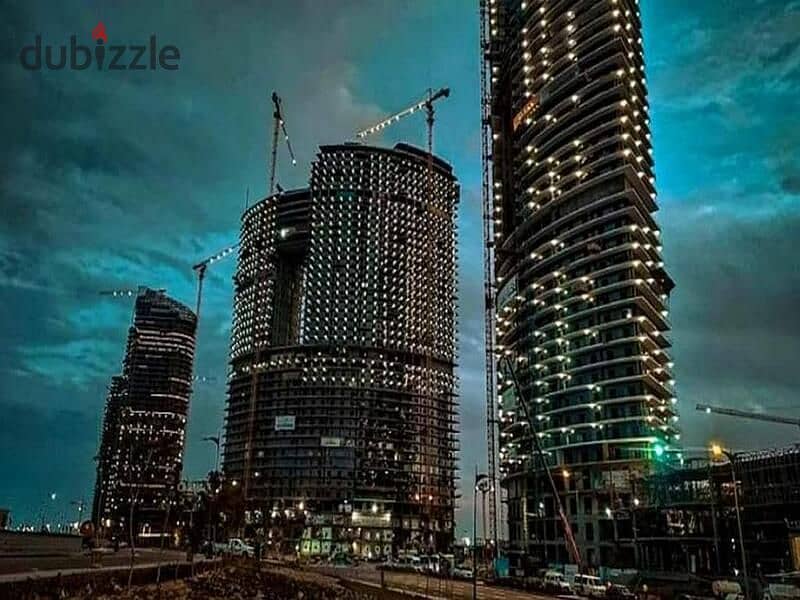 شقة للبيع متشطبة بالكامل في ابراج العلمين الجديدة فيو مباشر علي البحر جاهزة للمعاينة+Beachfront Tower new alamaein 1