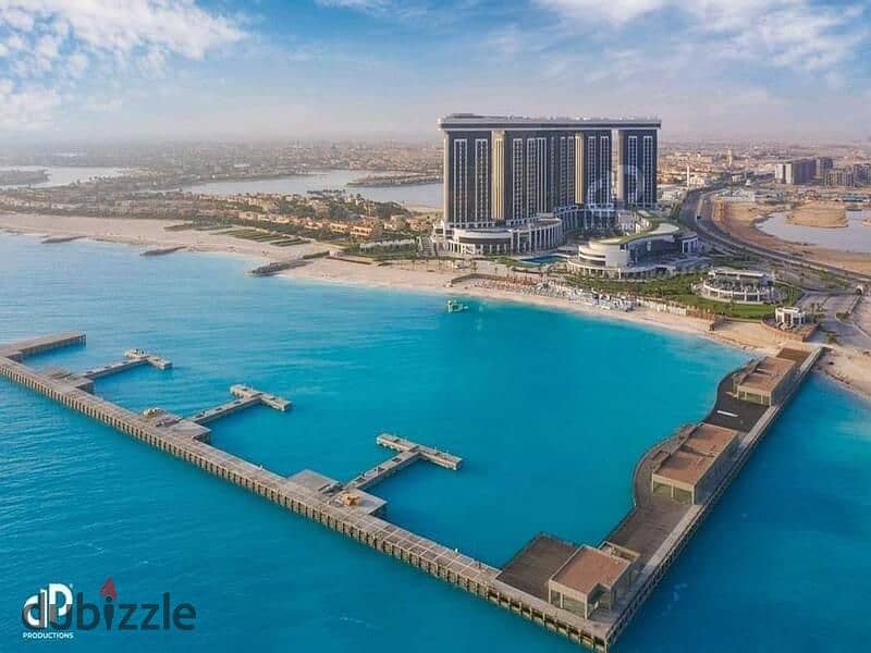 شقة للبيع متشطبة بالكامل في ابراج العلمين الجديدة فيو مباشر علي البحر جاهزة للمعاينة+Beachfront Tower new alamaein 2