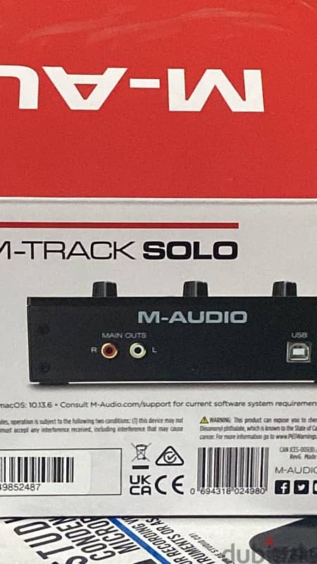 M-Audio Track Solo Audio Interface 1