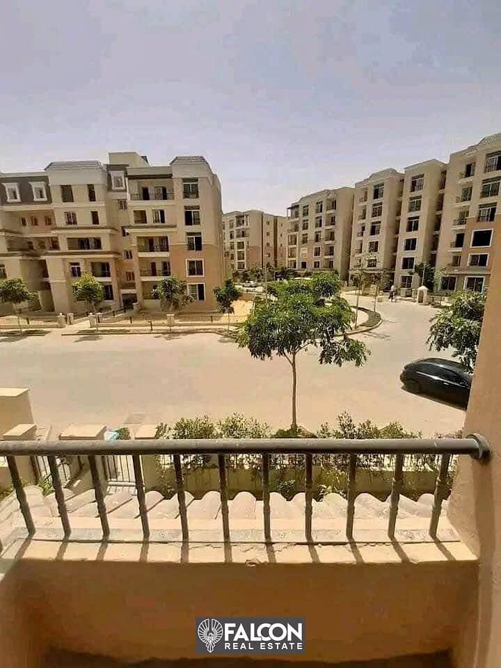 own an apartment of 141 meters and a garden of 149 meters with a cash discount of 42% in Sarai Compound next to Madinaty/Fifth Settlement 4