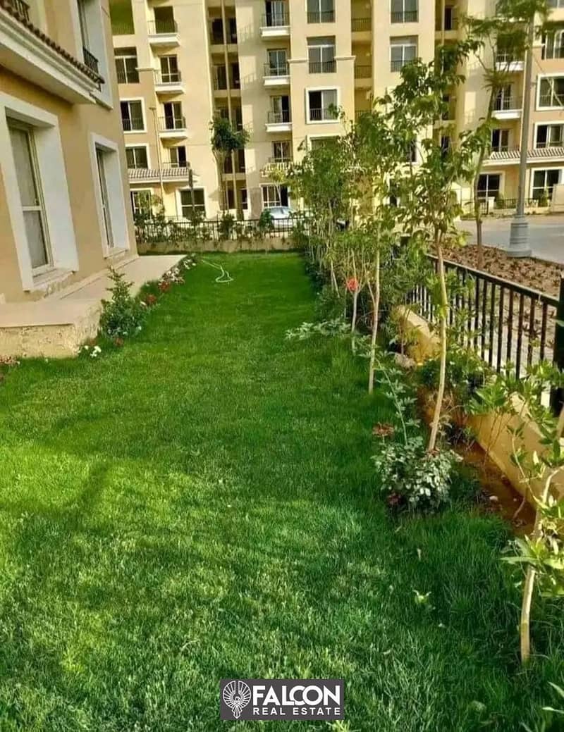 wn a 3-bedroom apartment in a garden in Sarai Compound with a 10% down payment and installments over 8 years 6