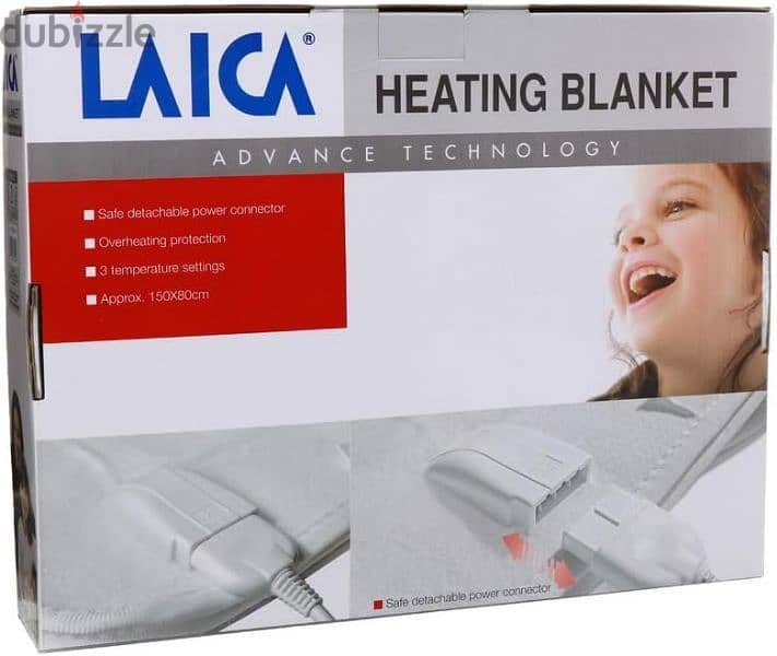 لايكا لحاف بطانية thermal blanket للتدفأة توفير كهرباء Hl7001 - ابيض 0