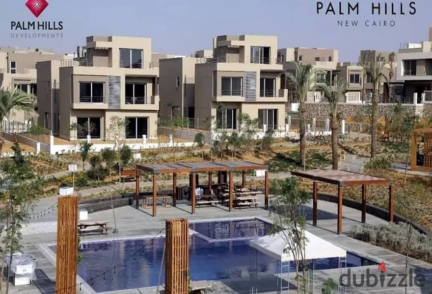 شقة استلام فوري 143 متر متشطبة في بالم هيلز التجمع الخامس Palm hills new Cairo 0