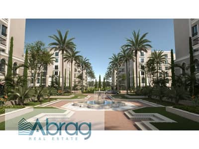 Apartment for sale in Village West Compound in Sheikh Zayed, finished with air conditioning, installments over 7 years