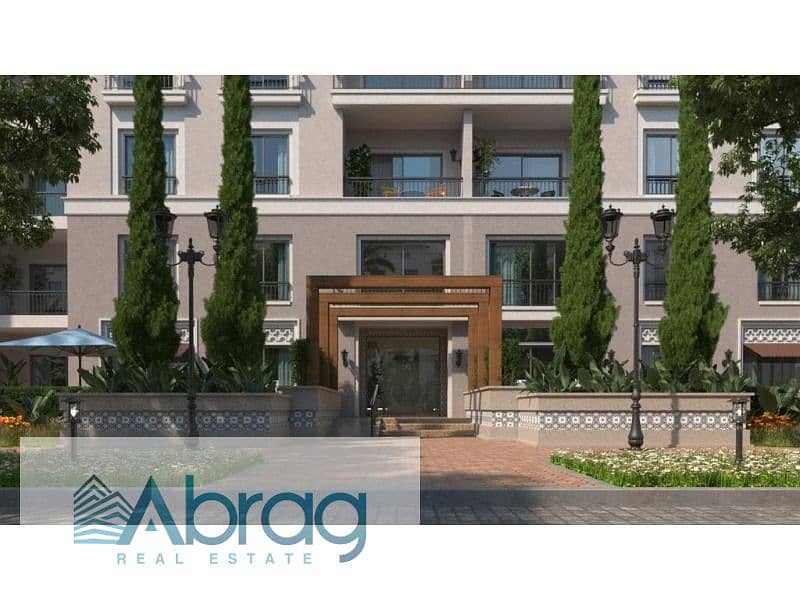 Apartment for sale in Village West Compound in Sheikh Zayed, finished with air conditioning, installments over 7 years 10