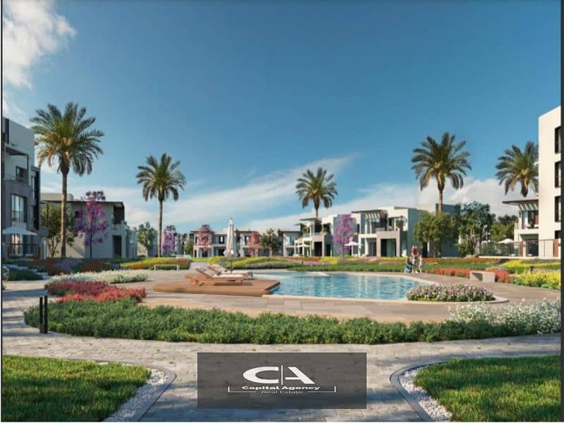 بمقدم 5% فقط شقه بجاردن في كمبوند جاردن ليكس بجوار بالم هيلز في قلب اكتوبر | خصم كاش 24%  | Garden Lakes 4