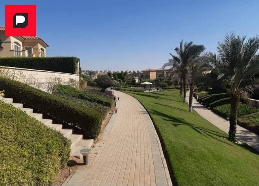 Townhouse corner villa for sale in New Cairo, Telal East Sur Compound in Sur with Mountain View and Palm Hills, in installments over 8 years with a 5% 4