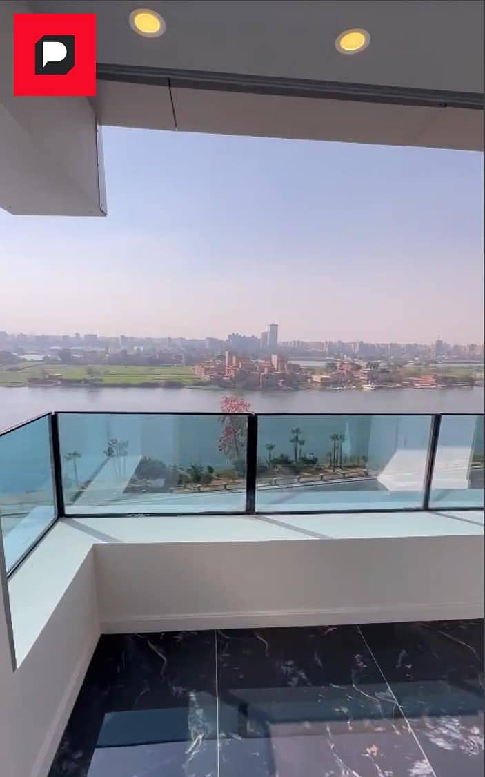 Immediate receipt of an apartment with a view directly on the Nile Maadi Reve Hotel fully finished and furnished with appliances air conditioning 2