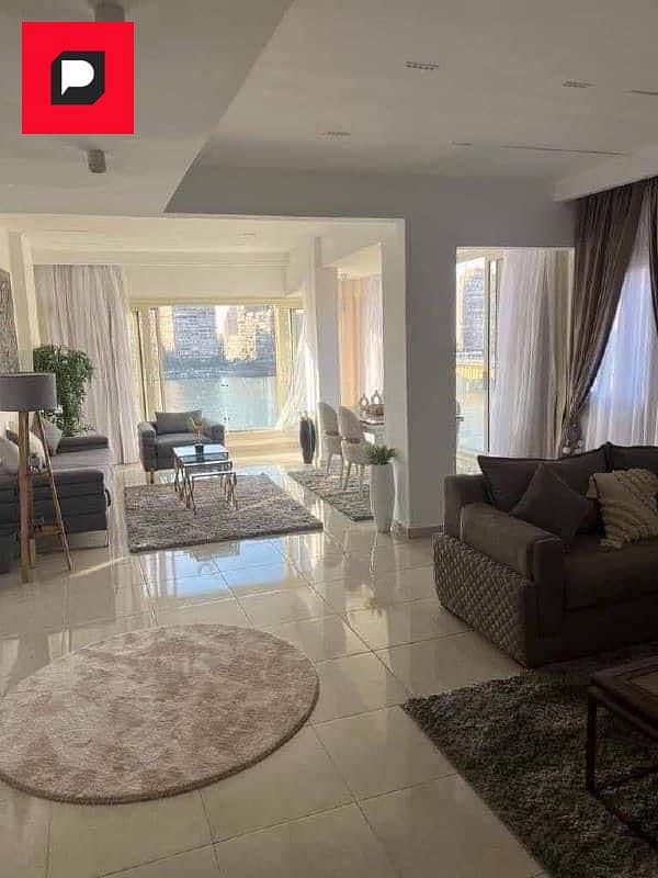 Immediate receipt of an apartment with a view directly on the Nile Maadi Reve Hotel fully finished and furnished with appliances air conditioning 5