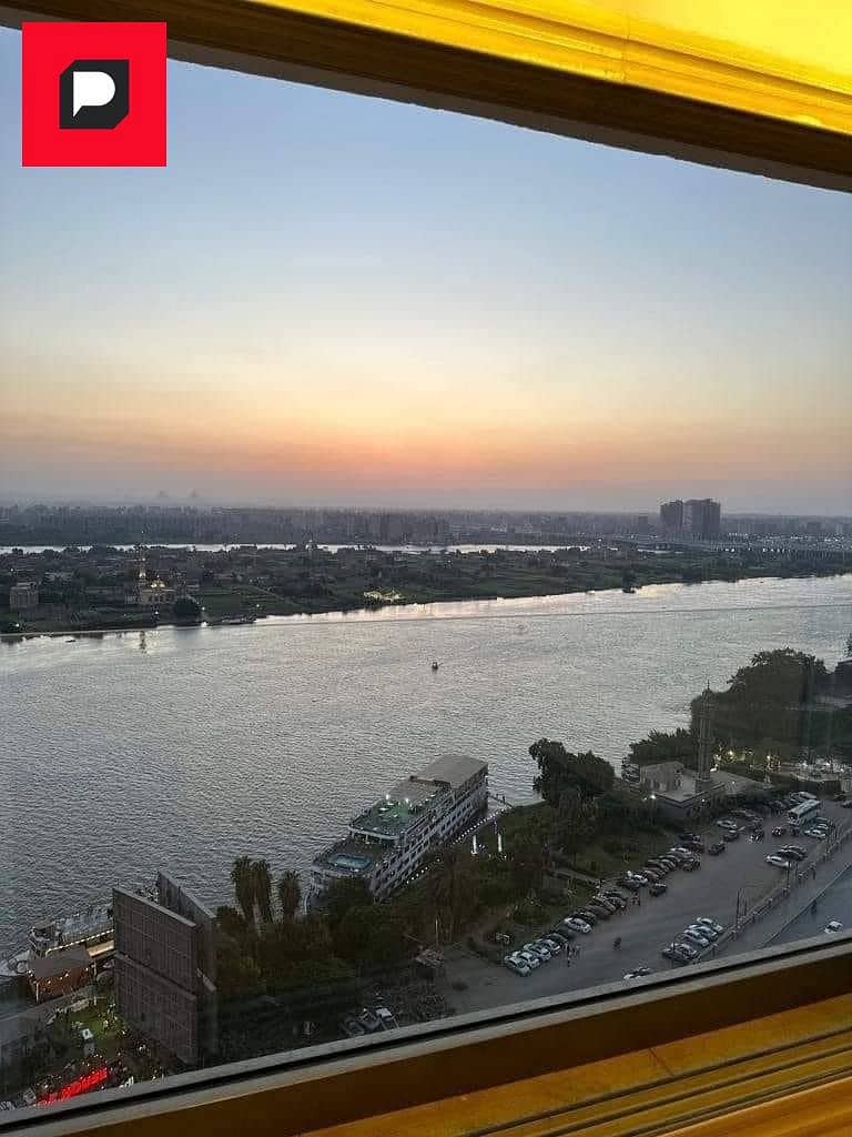 Immediate receipt of an apartment with a view directly on the Nile Maadi Reve Hotel fully finished and furnished with appliances air conditioning 7