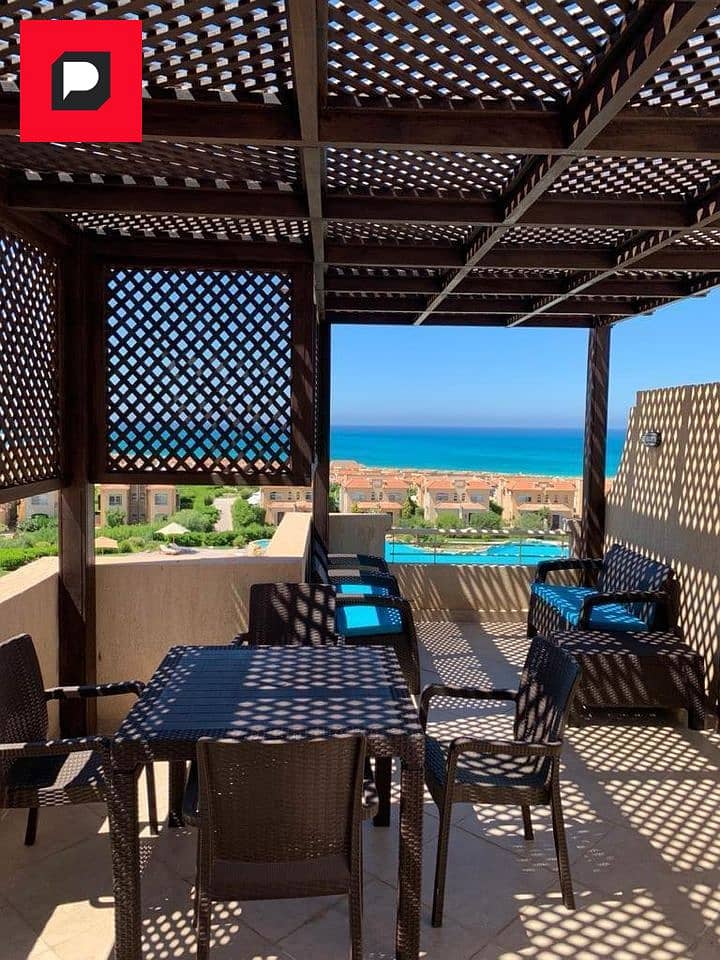 Chalet for sale Telal Ain Sokhna Village full sea view fully finished with air conditioners near La Vista Porto Sokhna Galala City and Zaafarana Road 11