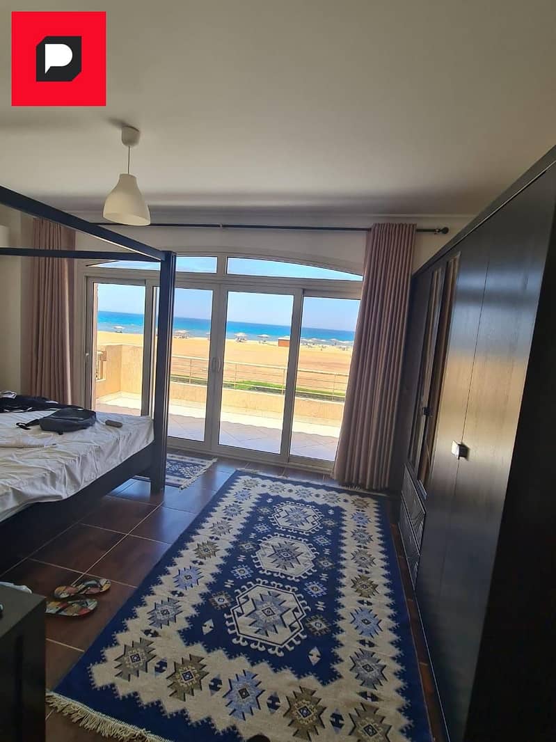 Chalet for sale Telal Ain Sokhna Village full sea view fully finished with air conditioners near La Vista Porto Sokhna Galala City and Zaafarana Road 16