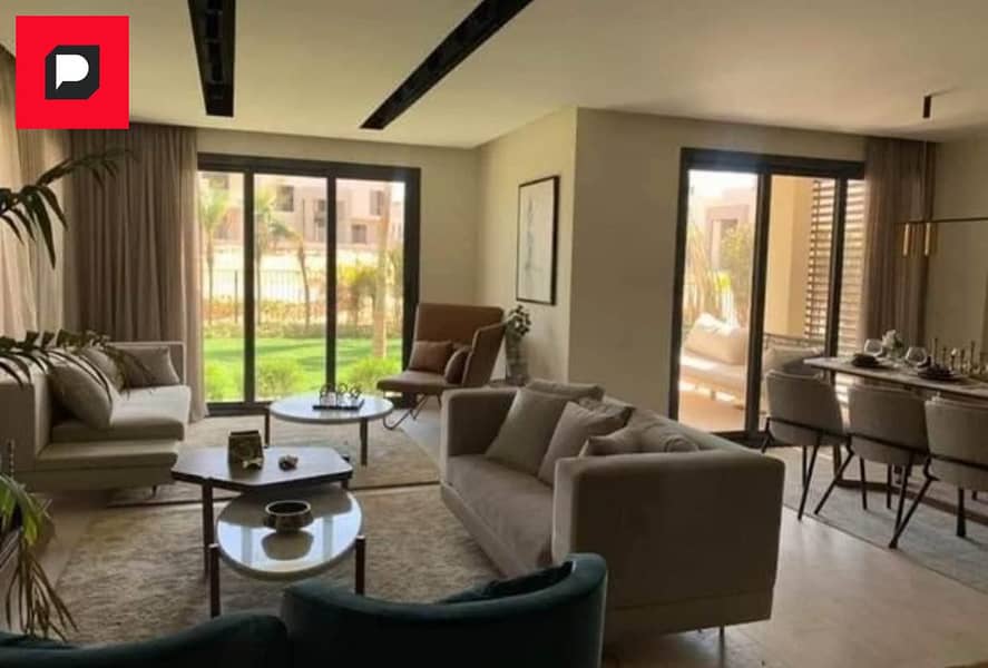 Ready to move apartment with a Prime view for sale in Creek Town Compound in New Cairo near Madinaty, The 5th Settlement, Cairo Airport and Nasr City 3