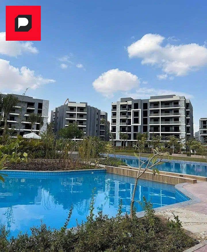 Ready to move apartment with a Prime view for sale in Creek Town Compound in New Cairo near Madinaty, The 5th Settlement, Cairo Airport and Nasr City 7