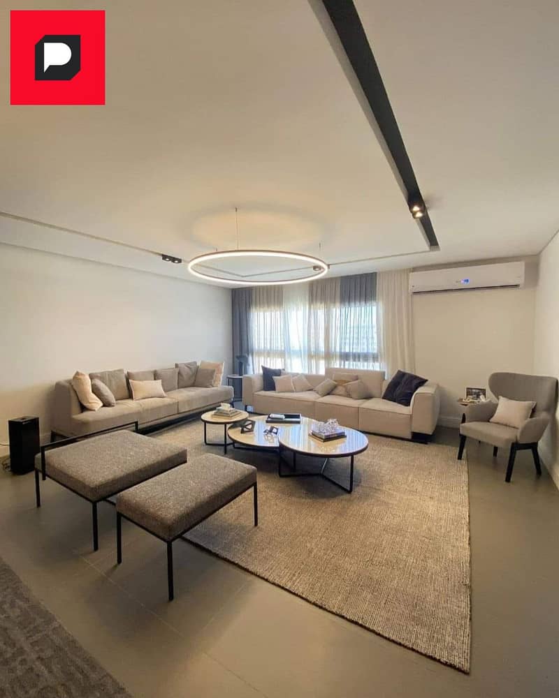 Corner 3bdr apartment with a very special view for sale in Taj City Compound, near Nasr City, Fifth Settlement, New Cairo, and minutes from Madinaty 9