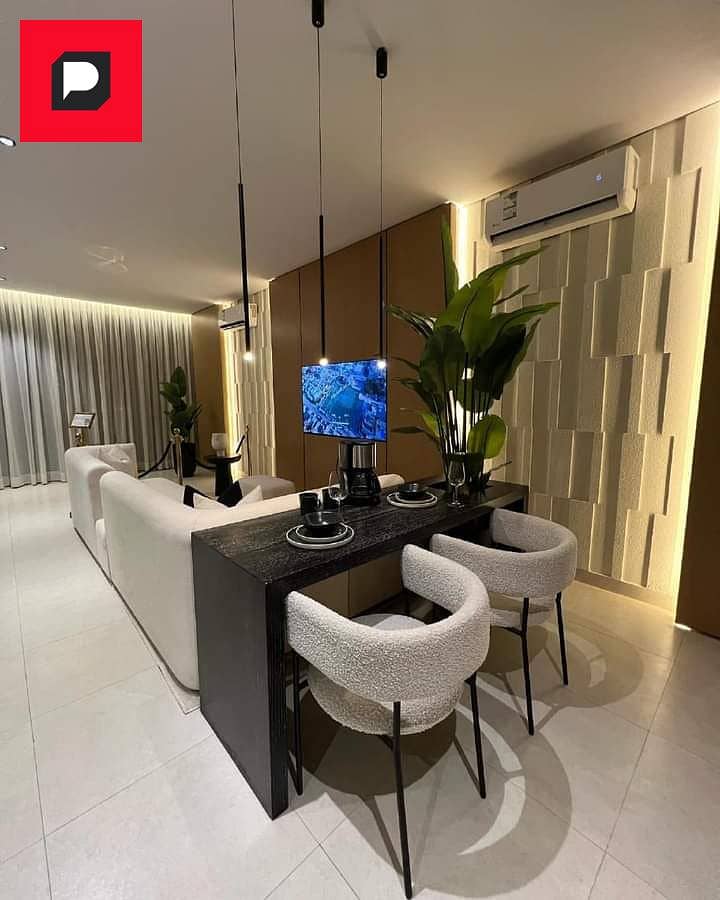 Corner 3bdr apartment with a very special view for sale in Taj City Compound, near Nasr City, Fifth Settlement, New Cairo, and minutes from Madinaty 14