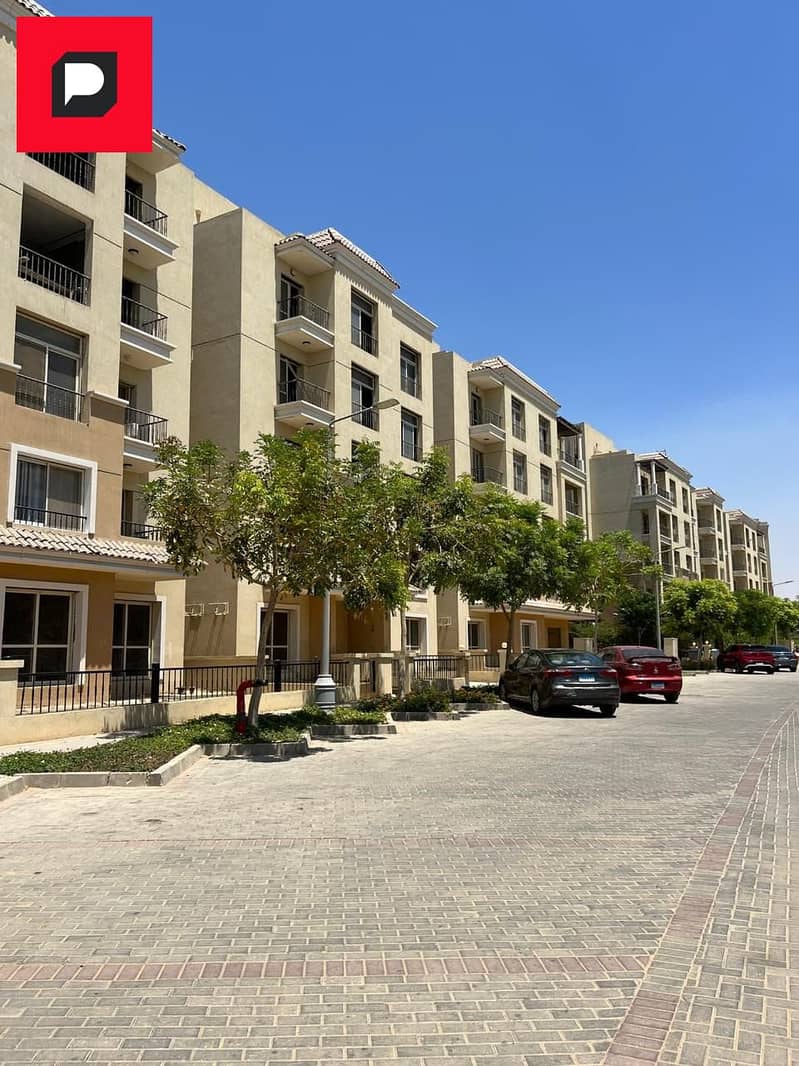 Two-bedroom apartment in a Prime location for sale in Sarai Compound in New Cairo on Suez Road near the Fifth Settlement, Cairo Airport and Nasr City 5