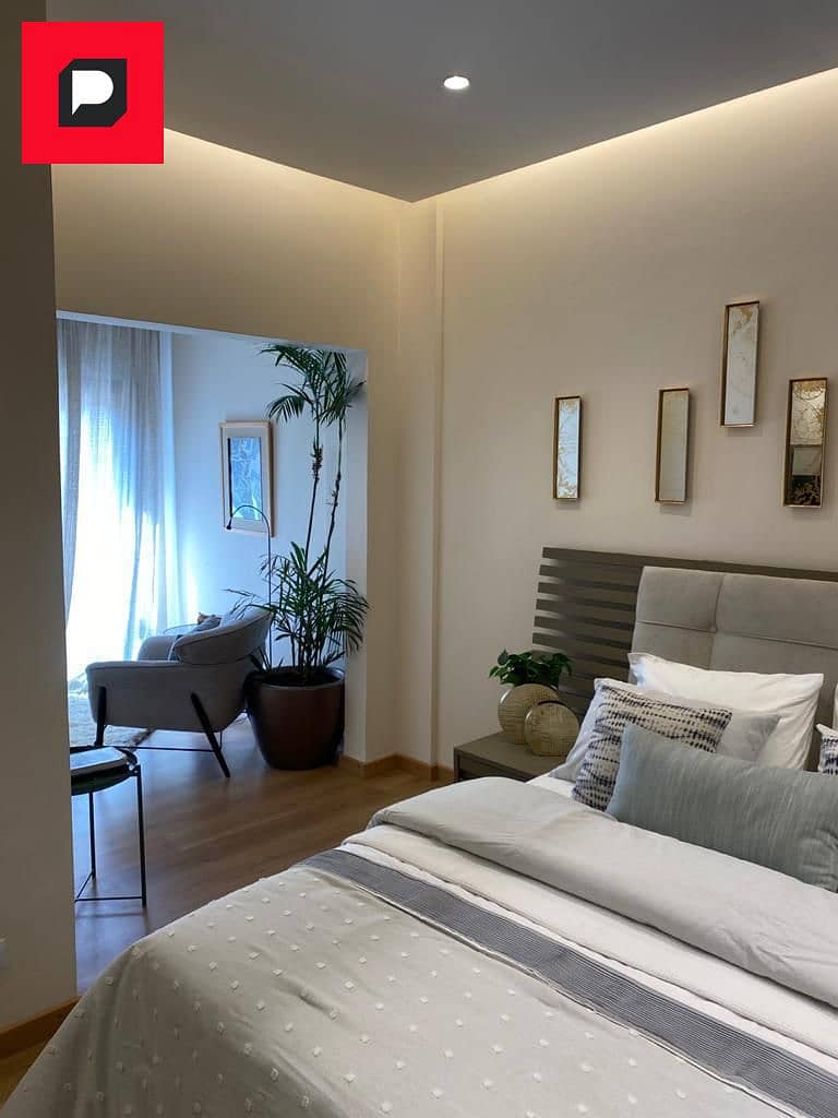 Two-bedroom apartment in a Prime location for sale in Sarai Compound in New Cairo on Suez Road near the Fifth Settlement, Cairo Airport and Nasr City 6