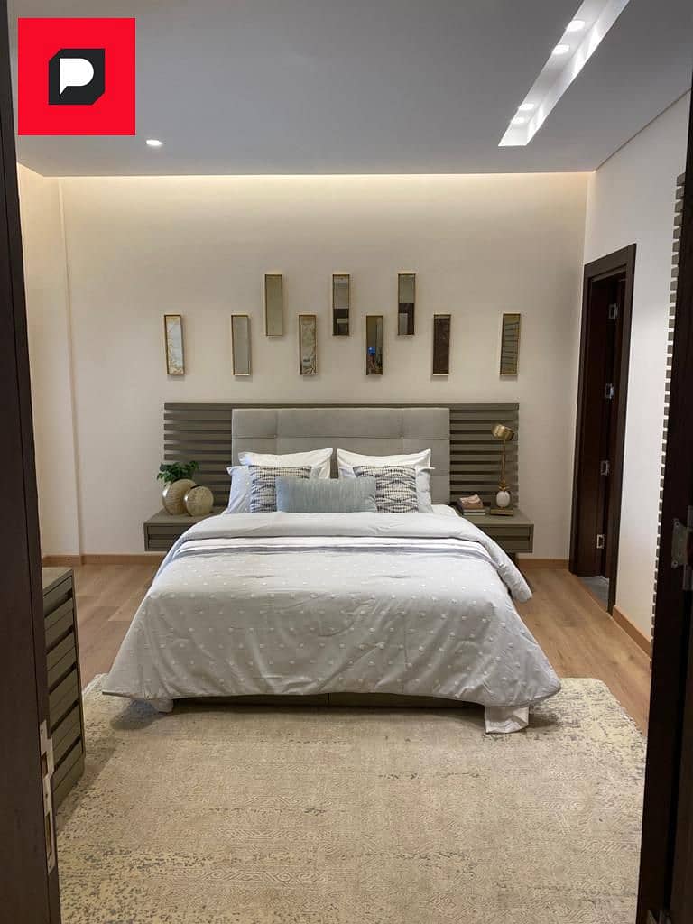 Two-bedroom apartment in a Prime location for sale in Sarai Compound in New Cairo on Suez Road near the Fifth Settlement, Cairo Airport and Nasr City 15