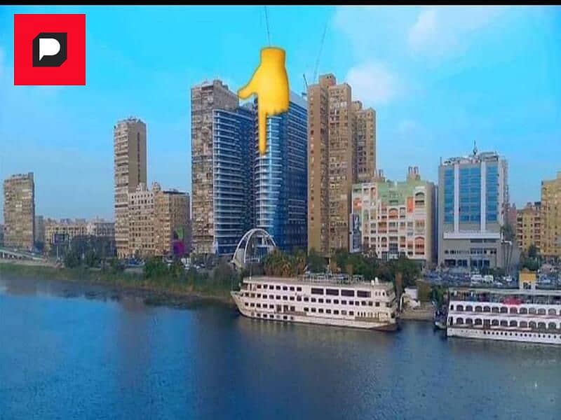 Apartment for sale, immediate delivery, with air conditioners and furnishings, 3 rooms, on a terrace on the Nile, managed by the Gloria Hotel 9