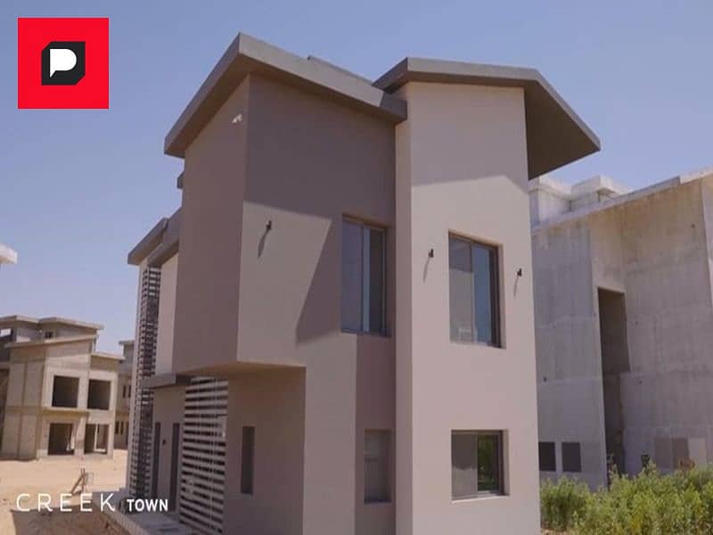 دوبلكس فاخره للبيع في كمبوند كريك تاون التجمع الاول امام الرحاب بجوار كمبوند سعاده Apartment fo sale in creeck town new cairo 6