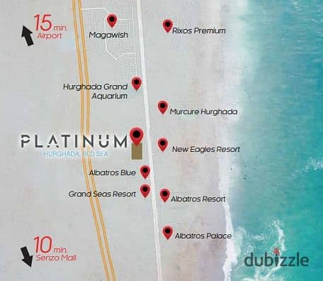 شالية للبيع في بلاتينيوم platinum الغردقة 1