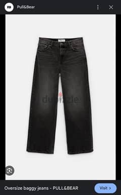 pull and bear black baggy jeans 0