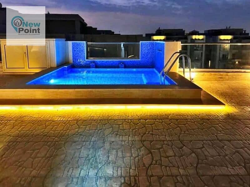 Receive immediately a penthouse with a swimming pool, 207 m + a roof of 120 m in Galleria Compound, Fifth Settlement 0