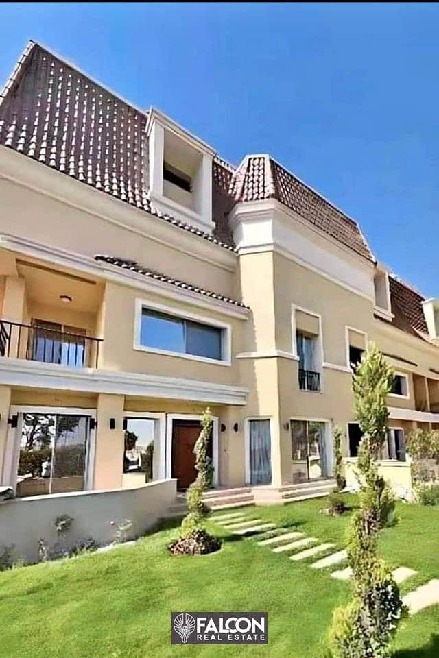 villa for sale with open view on the landscape in mostakbal city in sarai 5