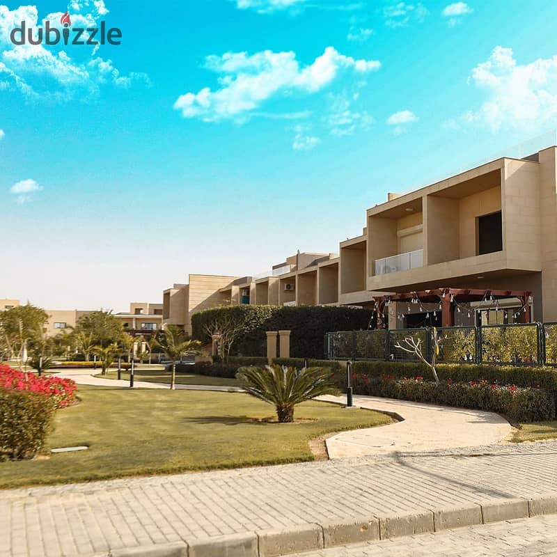 A 225 sqm apartment with a garden, just steps away from Mall of Arabia and facing Nile University, located in Joya. 3