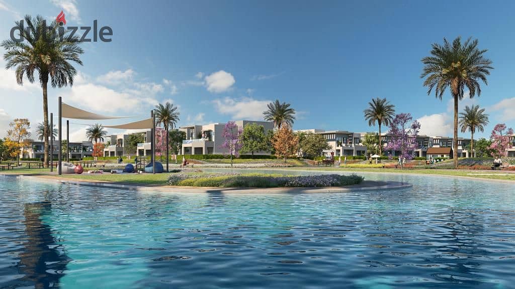 للبيع بنتهاوس تشطيب كامل استلام 2026 و اقساط كمبوند جاردن لاكس Garden lakes-hyde park بالم هيلز 3